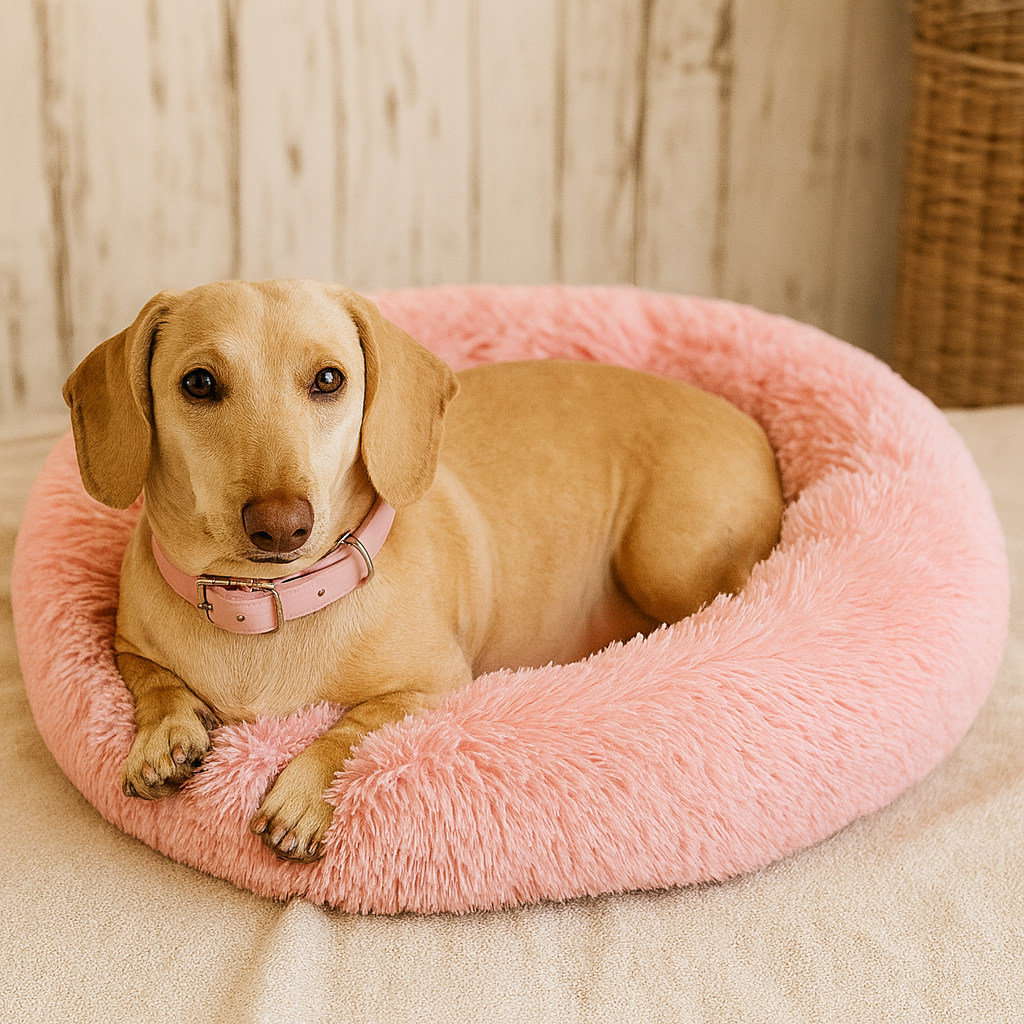 Cuccia Batuffolo in beige e rosa